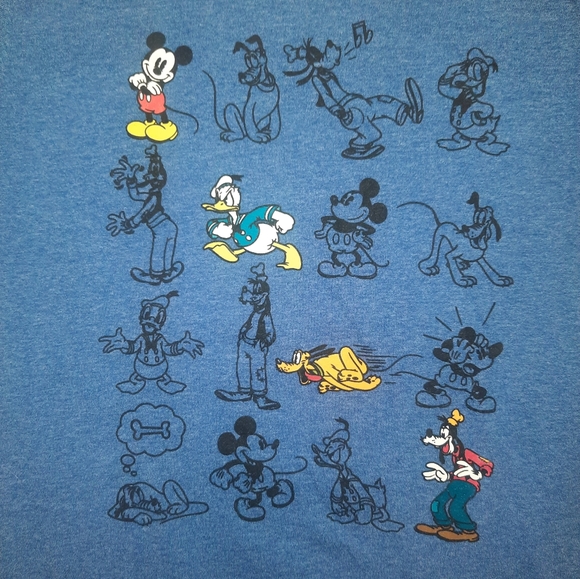 Disney | Characters Tshirt Blue Size M (7/8) Like New - Picture 2 of 8